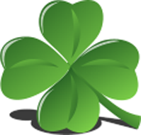 Four-leaf clover as a symbol of luck