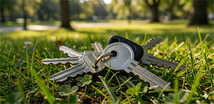 Lost key in the park